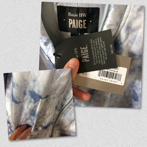 PAIGE “Forever And Ever” silk bomber jacket - Picture 8 of 8